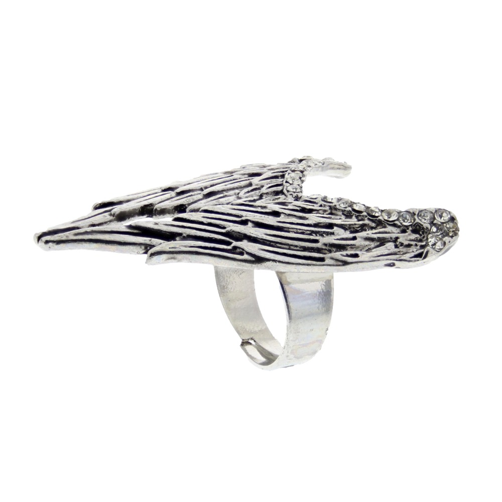 Zac's Alter Ego - Wings Engraved with Gems Bague - Multicolore